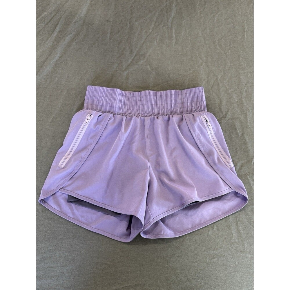 Rosvigor Women’s Athletic High Waisted Shorts Running Workout Gym Size XS Purple